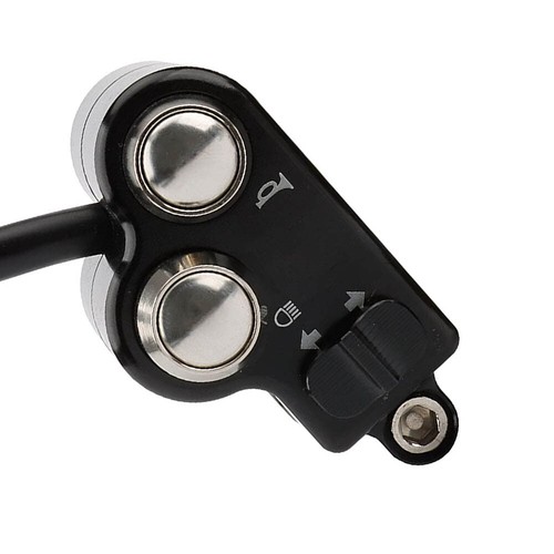 Black CNC 22mm Motorcycle Handlebar Switch Control Horn Turn Signal Start Kill - Picture 5 of 5