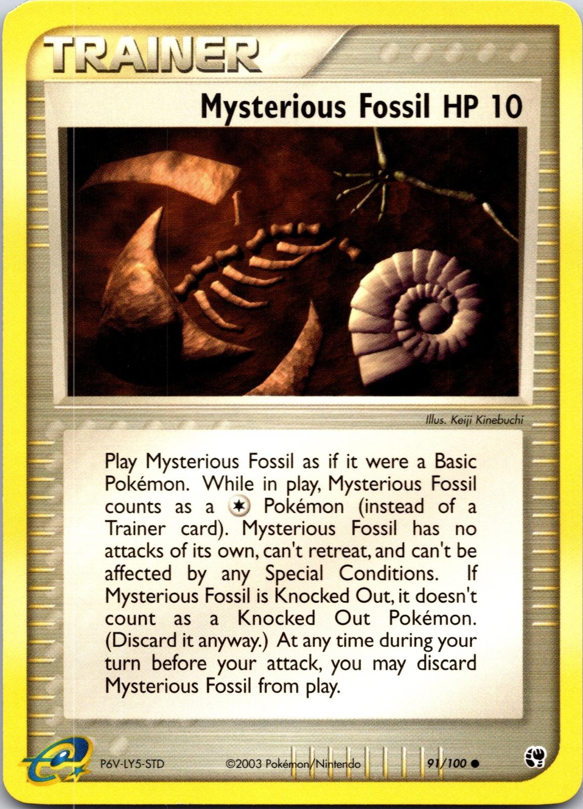 Mysterious Fossil 91/100 Common Sandstorm Pokemon LP