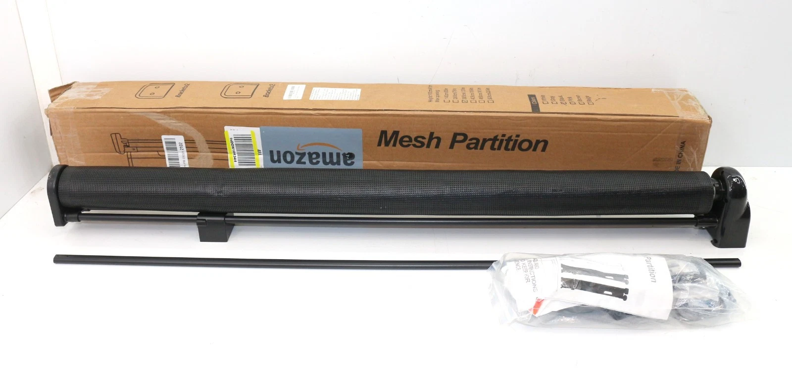 Black Extra Wide 120" Retractable Baby Gate
