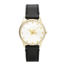 GUCCI G-Timeless YA1265023 Quartz Sapphire Leather band Women's Watch New in Box