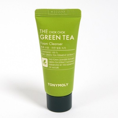 Tonymoly Chok Chok Green Tea Foam Cleanser - 20 ml Travel Size