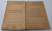 Vintage 1952, 1947 Military Manuals TM9-1275, TM9-2205 
