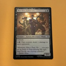 NM Foil Merciless Enforcers, MTG, Marvel's Spider-Man, Magic the Gathering, 58
