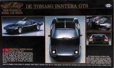 1 24 De Tomaso Pantera GTS Motorize Kit MT86 HT5 MARUI