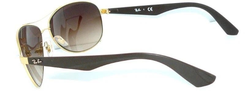 OCCHIALI DA SOLE RAY BAN ORO MARRONE RB 3526 112/13 LEGGERI 3386 OCCHIALI 3025 PILOT - Immagine 3 di 4