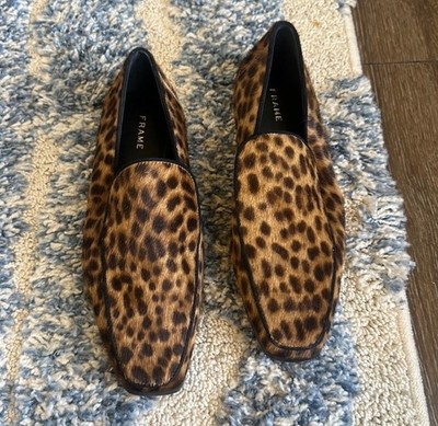 FRAME LE VERONA Genuine Calf hair loafer, womens shoes size 35 new