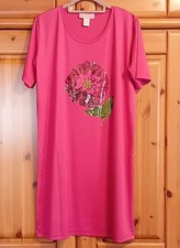 Nachthemd Bigshirt"Little Rose" ca. Größe 40/42 bzw. M gummierter Druck mit...