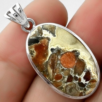 Natural Tabu Jasper 925 Sterling Silver Pendant Fall Gift SDP111081