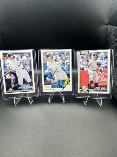Aaron Judge Topps New York Yankees Baseball Card Lot Raw Power 3 Cards