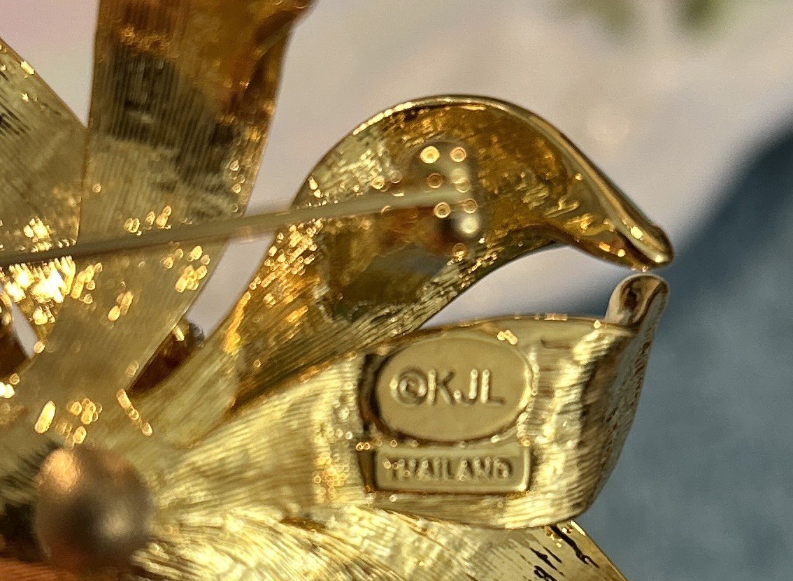 KJL- Thailand-  Kenneth Jay Lane signed Turquoise… - image 5