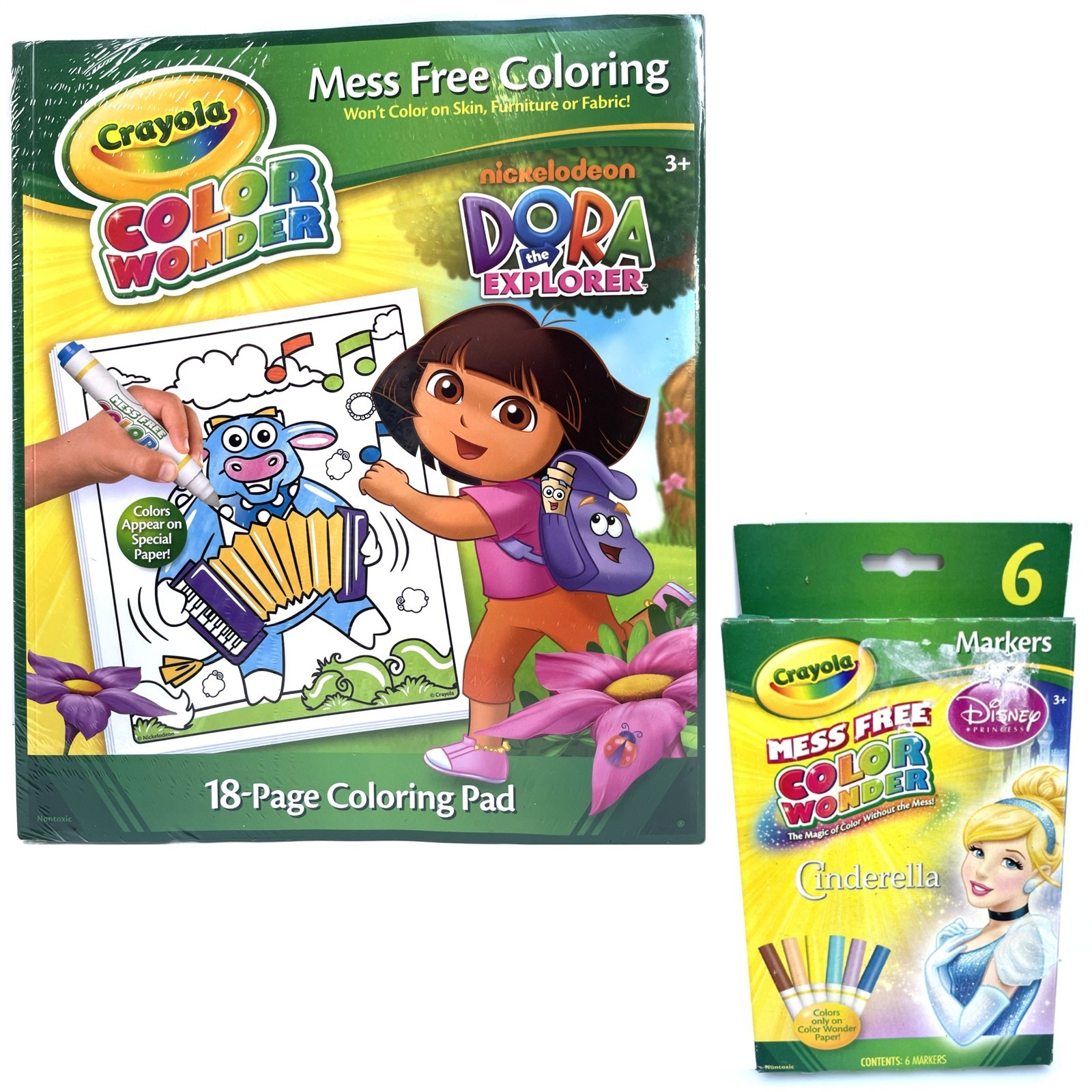 Crayola Mess Free COLOR WONDER 18pg Dora w/Backpack Coloring