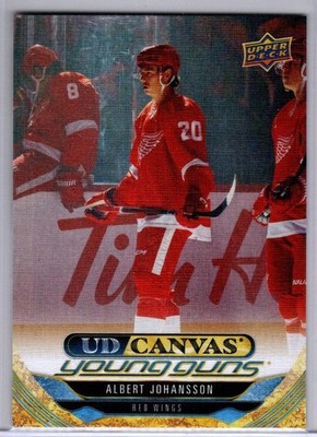 2024-25 Upper Deck Series 2 Albert Johansson Young Guns Canvas Card # C214