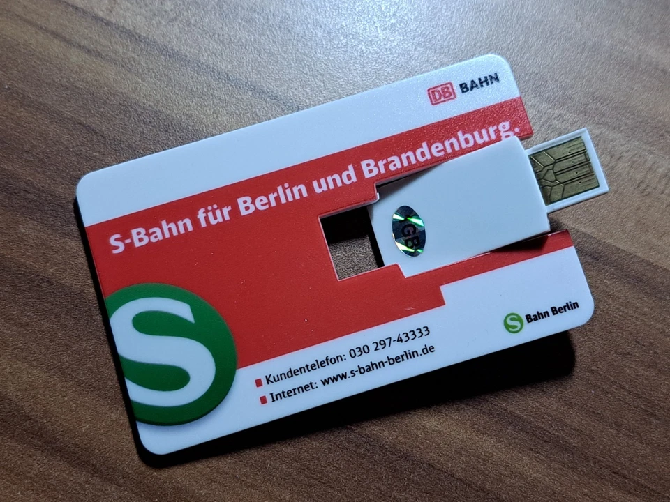 S-Bahn Berlin und Brandenburg USB Stick im Scheckkartenformat - Bild 3 von 4