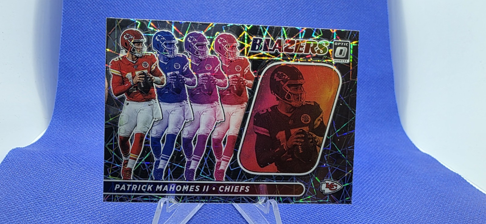 2022 Panini Donruss Optic Patrick Mahomes Blazers Card No. B-1