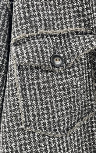 True Grit Mens Gray Houndstooth Sherpa Lined Button Front Jacket Size Medium image 6