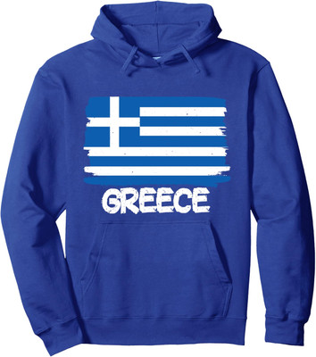 Cool Greece Flag Country Greece Flag Design Unisex Hooded Sweatshirt
