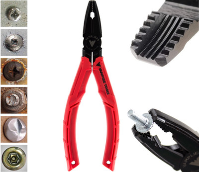 VAMPLIERS 6.25'' Stripped Screw Extractor Pliers Made in Japan Black Oxide Finish
