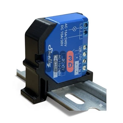 Supporto Adattatore Per Shelly Plus Gen3 Gen4 Guida Barra Din 35mm Rail Staffa