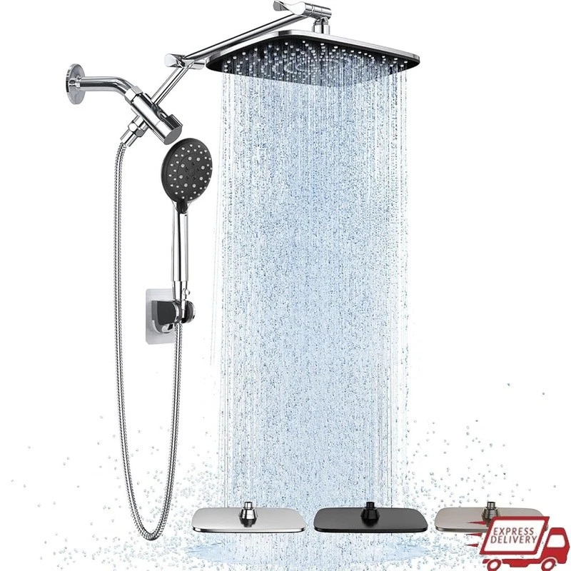 Wide High Pressure Rain Shower Head Handheld Shower Heads with Multi Spray Modes