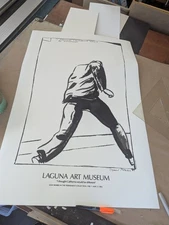 Raymond Pettibon Serigraph Exhibit Poster 1992 24x36