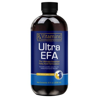 Rx Vitamins Ultra EFA Omega 3 Fish Oil for Dogs & Cats - Promotes Heart, Brain,