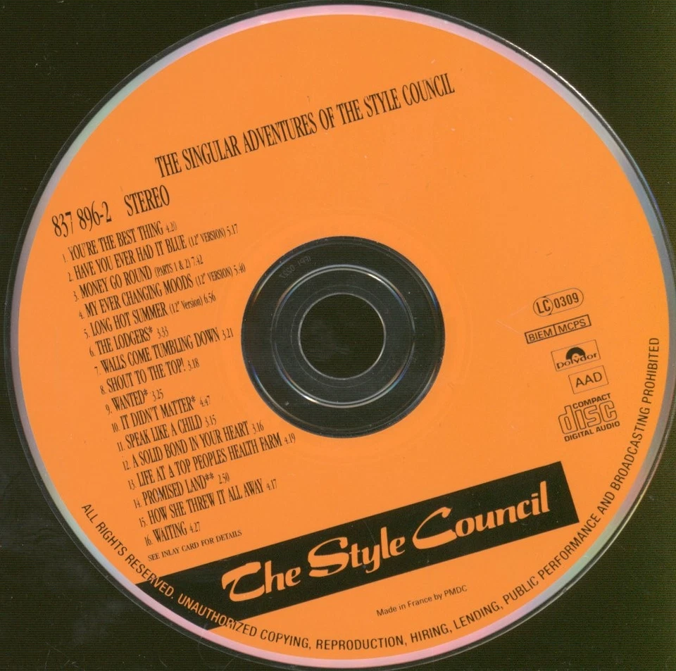 Style Council Singular Adventures of the Style Council - Greatest Hits Vol. 1 CD - Bild 3 von 3
