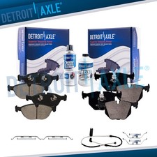 Front and Rear Ceramic Brake Pads with Hardware for BMW 750IL Z8 Bentley Arnage