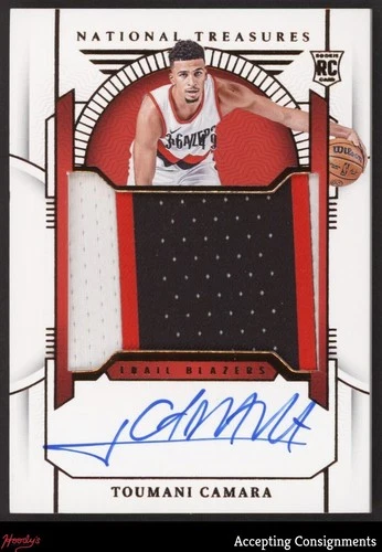 2023-24 National Treasures Bronze Toumani Camara 36/49 ROOKIE PATCH AUTO RC RPA