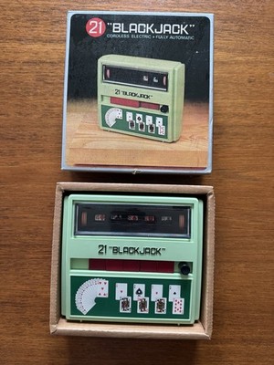 21 Blackjack Waco Electric Radio Shack 1972 Fully Automatic Game Worms Box
