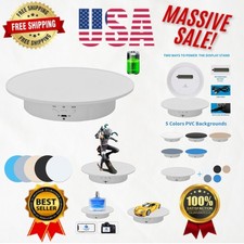 Portable Motorized Display Stand 360  Turntable - Ideal for Jewelry  Products