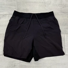 Lululemon T.H.E. Short 7" NULUX Liner Black / Gray Medium Men's