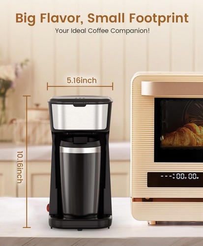 Persönliche Einzelportion Kaffeemaschine - Schnelles Brühen mit Boden und Teebeuteln (015) - Bild 5 von 6