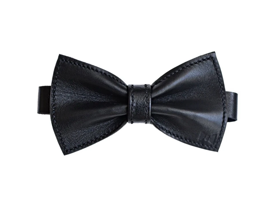 USKO PAJARITA DE CUERO COÑAC-NEGRO Reversible Correa Ajustable Pajarita NUEVA Foto 2 de 4