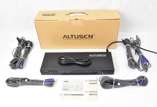 Aten Altusen KH1508A Cat 5 High Density KVM Switch w/ (6) Cables