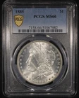 1885 Morgan Silver Dollar - $1 PCGS MS66 - PCGS Gold Shield
