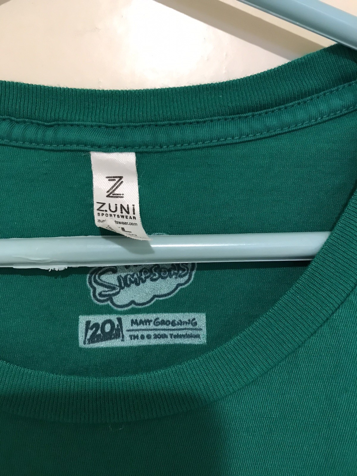 The Simpsons Support Moe's Tavern Drink Beer  XL T-Shirt Green St. Patrick's