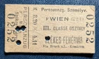 Eisenbahn - Fahrkarte  um 1900 , Wien nach Ungarn