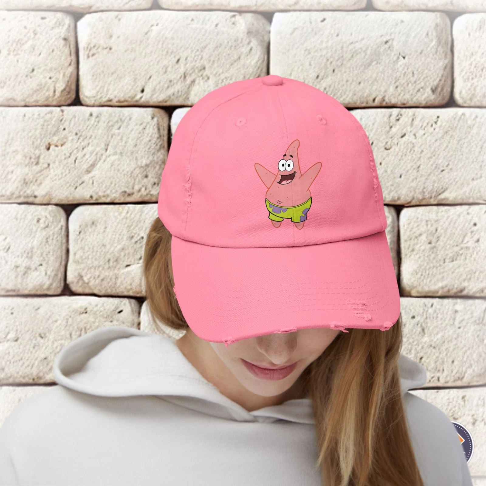 Patrick Star Unisex Distressed Cap