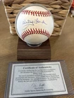 Whitey Ford Yankees HOF signed auto baseball COA K.Goldin Gene Budig ball