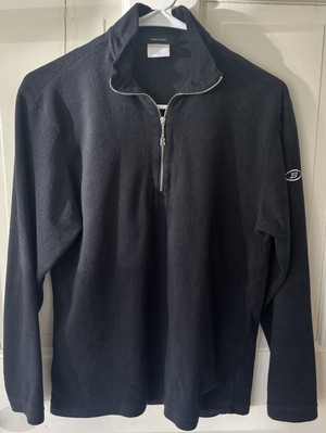 Bogner 1/4 Zip Black Lightweight Fleece Pullover Ski Size XS Italy Vintage