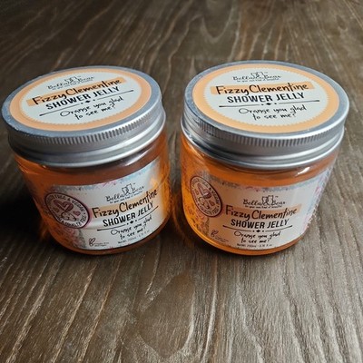 Bella & Bear Fizzy Clementine Shower Jelly, 6.7oz, New/Sealed  (2-Pack)