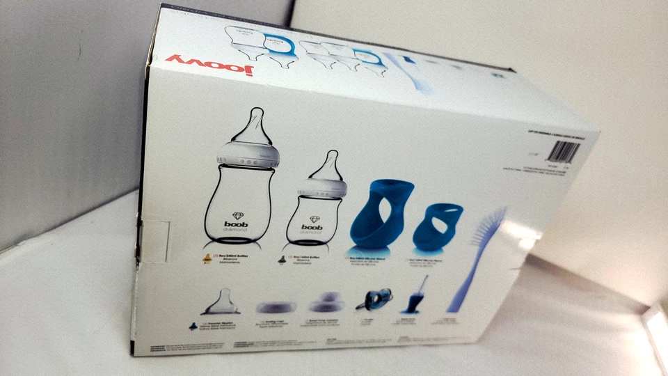 joovy boob diamond Glass Gift Set these bottles are suitable from 0 months  - Image 4 of 4
