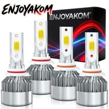 For Honda Accord 1990-2012 White 4pcs Car Led Headlight Bulb High Low Beam 6000k
