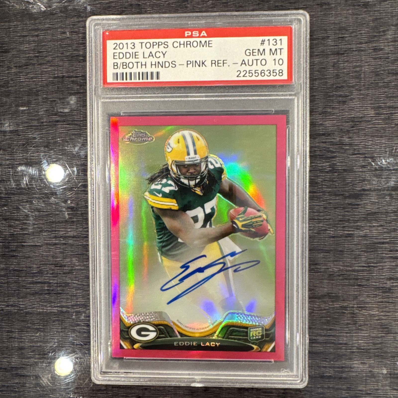 Eddie Lacy Topps Chrome #131 Pink Refractor