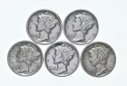 High Grade Lot 1934 1939 1939 1930 1939 Mercury Dime Collection *286