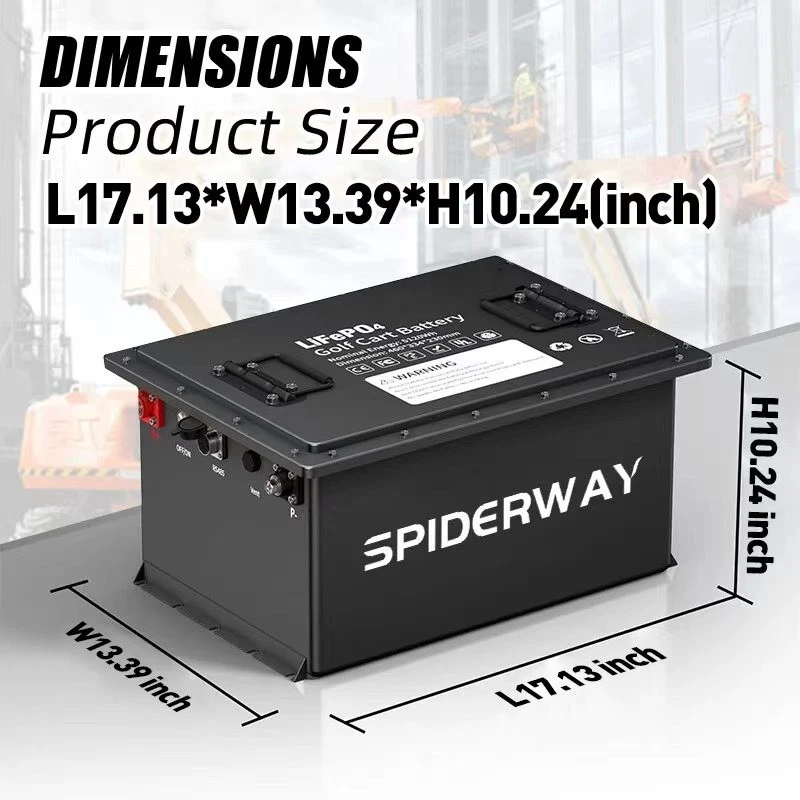 24V(25.6V)150Ah LiFePO4锂电池适用于Genie Skyjack JLG Boom剪刀升降机 — 第 2/4 张图片