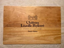 1 Large Rare Wine Wood Panel Léoville Poyferré Vintage CRATE BOX SIDE 12/25 575g