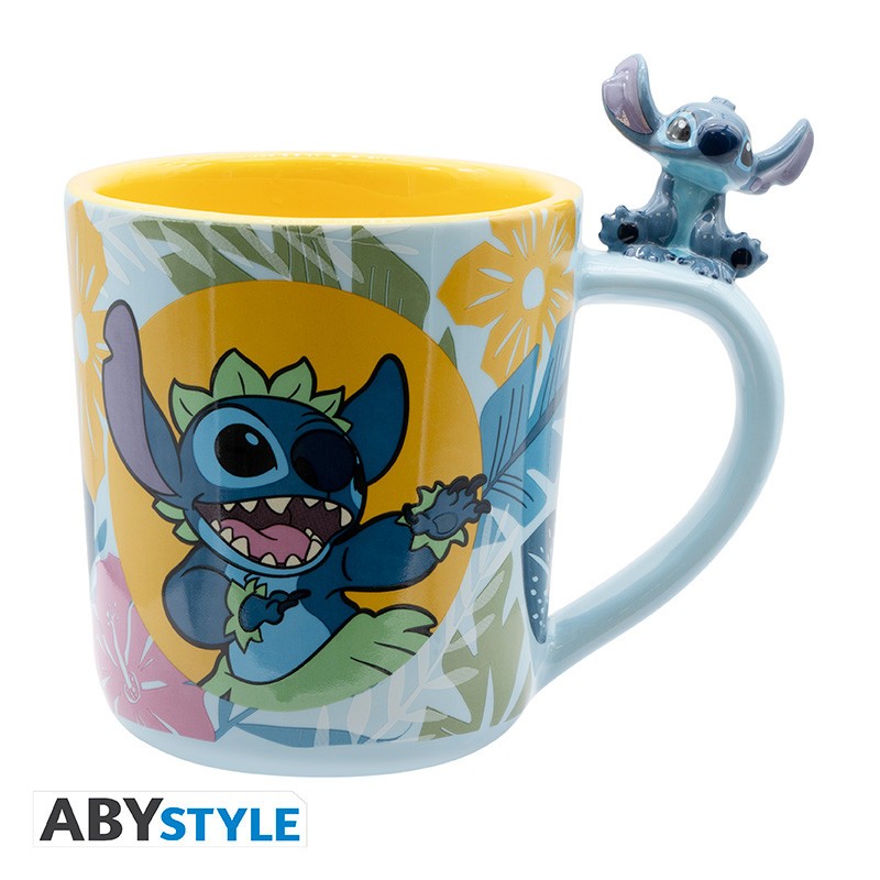 Taza 3d Abystyle Disney Stitch Hawaiano