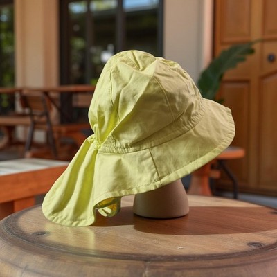 Maximo Sommerhut mit Nackenschutz gelb UV-Schutz 50+ - Größe 51