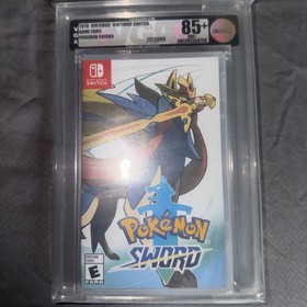 1st Print Pokemon Sword Nintendo Switch VGA 85+ FACTORY SEALED MINT NOT CGC WATA